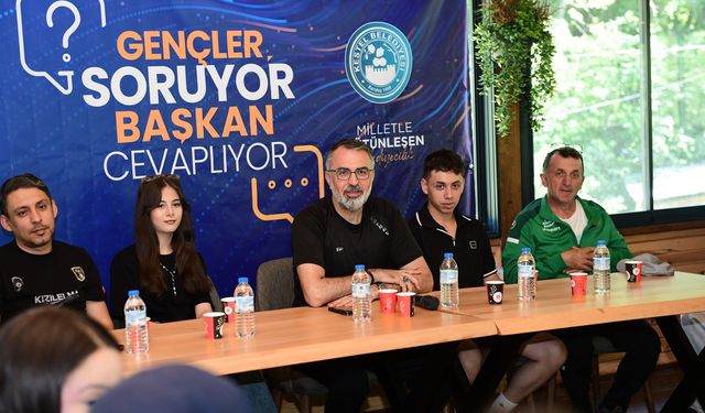 Bursa'da gençler projeleri başkandan dinledi