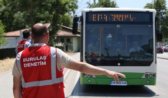 Bursa'da otobüslerde yolcu konforu için sıkı denetim