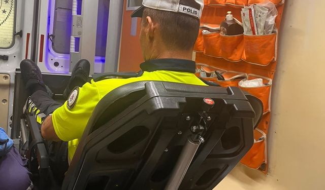 Dur ihtarına uymadı, motosikletini polisin üzerine sürdü