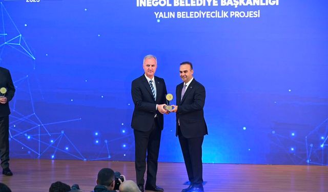 İnegöl Belediyesi’nin "Yalın Belediyecilik" projesine bakanlıktan verimlilik ödülü