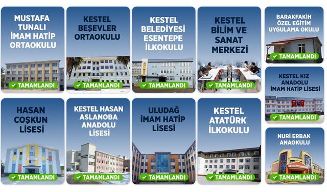Kestel Belediyesi'nden Okullarda Yeni Dönem Mesaisi