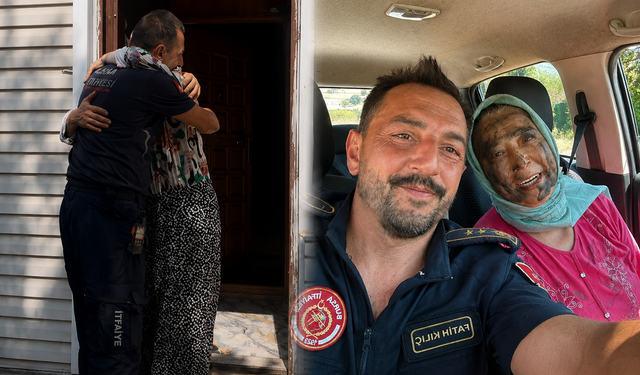 Hastalığını unuttu, alevlere koştu...65 yaşındaki Hanife Teyze alevlerin önüne geçti