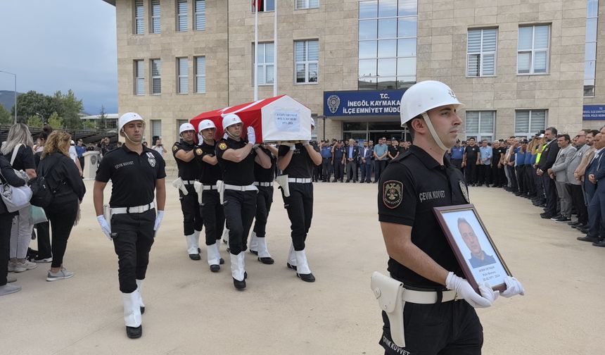 KANSERE YENİK DÜŞEN EMEKLİ POLİS SON YOLCULUĞUNA UĞURLANDI