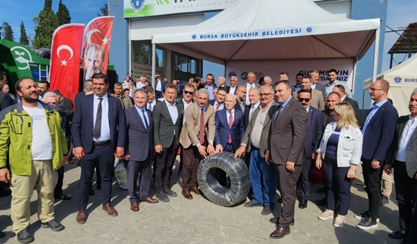 Büyükşehir'den çiftçiye ücretsiz boru