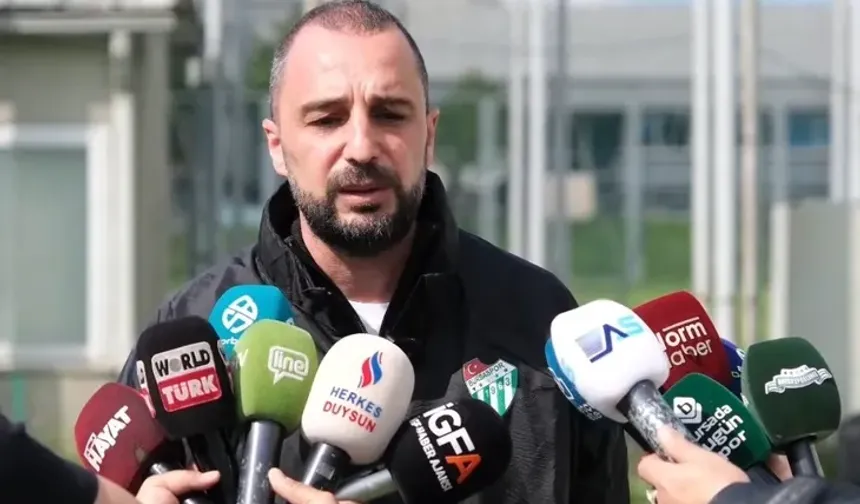 Bursaspor teknik direktöründen önemli açıklamalar