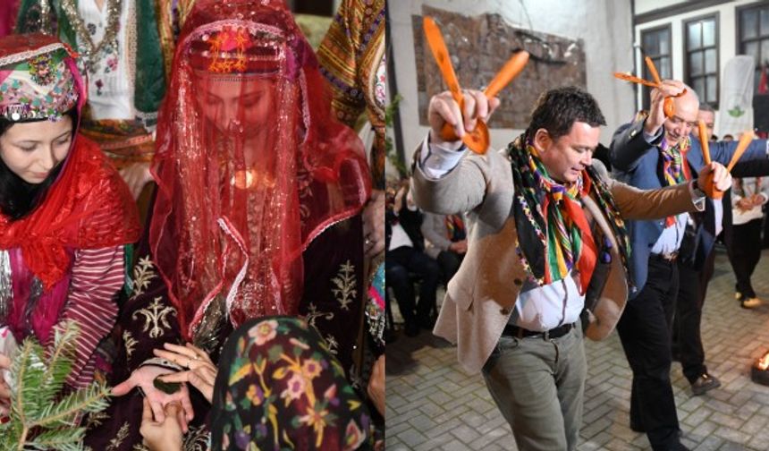 Kına gecesi geleneği Osmangazi’de yaşatıldı