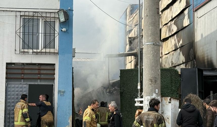 Sanayi bölgesinde çıkan yangın 2 fabrikayı etkiledi
