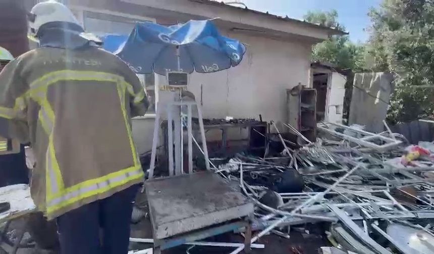 İznik'te LPG tankı patladı