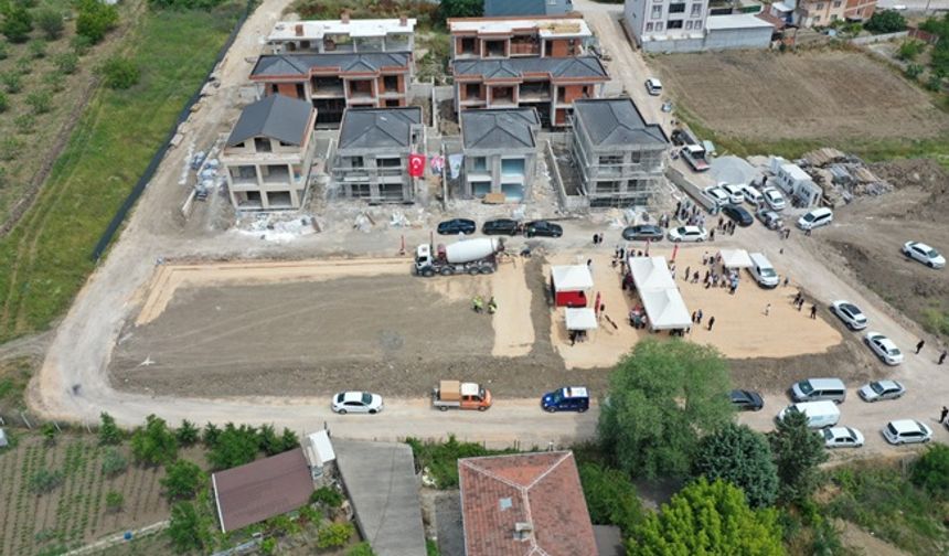 Aksungur Spor Tesisi için ilk harç döküldü
