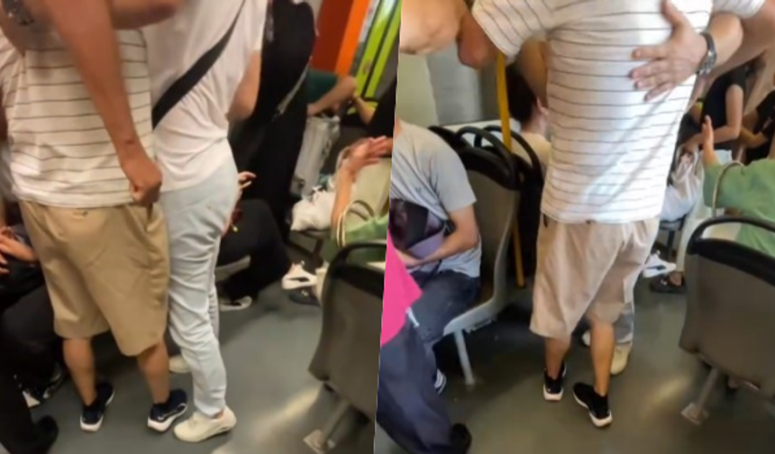 Bursa'da metroda "süs" kavgası