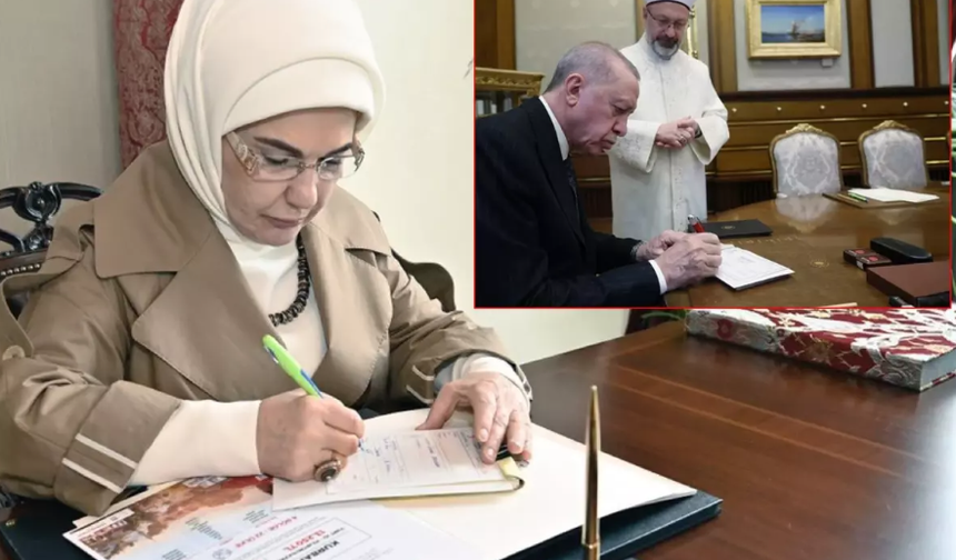 Emine Erdoğan yaptığı bağış miktarıyla Cumhurbaşkanı Erdoğan'ı geçti