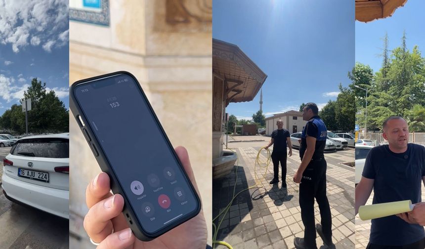 İnegöl Belediyesi'nden su israfına karşı etkili mesaj