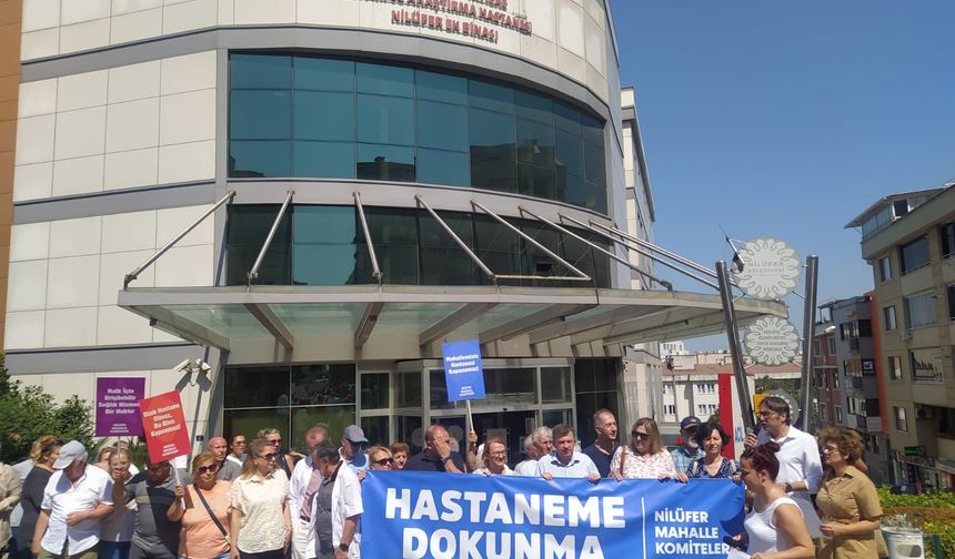 Nilüfer'de halk hastanelerine sahip çıkmak için toplandı