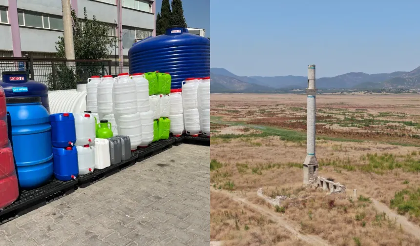 İzmir'de barajlar boşaldı, bidonlar doldu