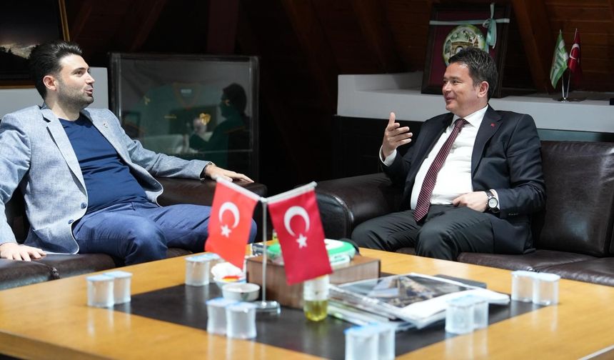 Başkan Erkan Aydın'dan Bursaspor'a ziyaret