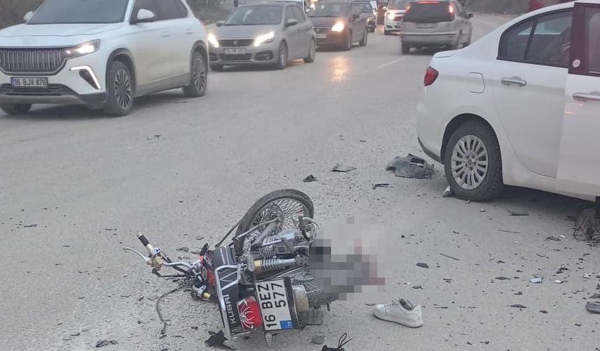 Bursa'da feci kaza: 1 ölü 1 yaralı