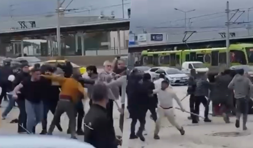 Bursa’da savaşı andıran kavga kamerada
