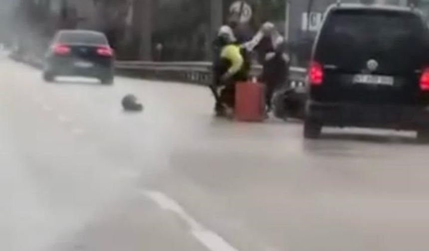 Bursa'da tartıştığı kuryeyi dövdü: O anlar kameraya yansıdı