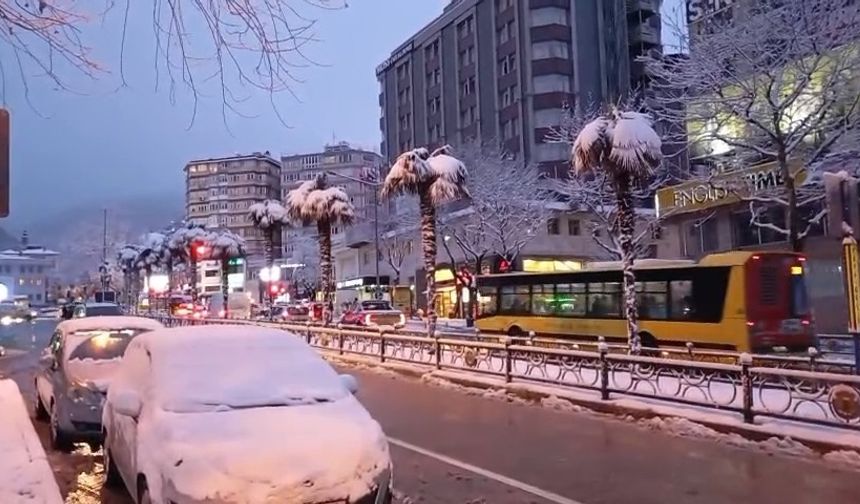Bursa' beyaza büründü, ulaşım aksadı
