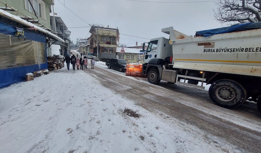 Bursa Büyükşehir'de kış mesaisi sürüyor