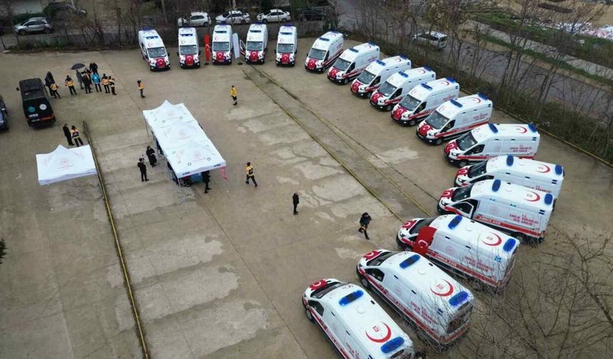 Bursa’ya 17 yeni ambulans