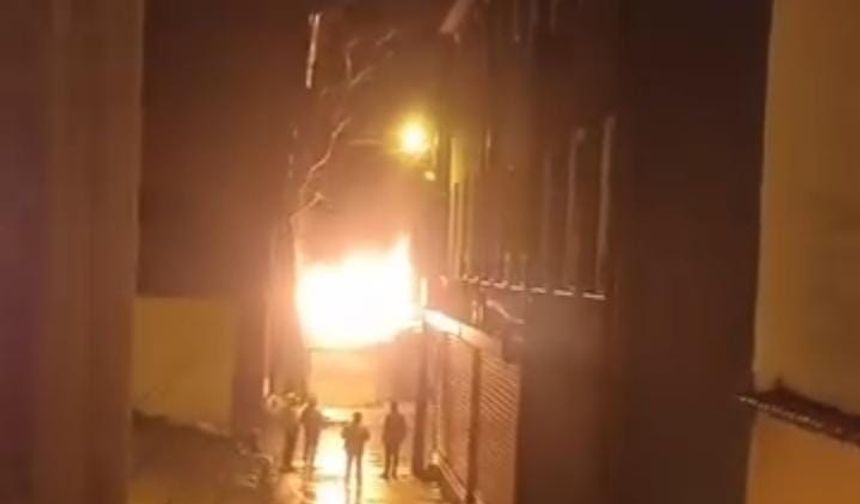 Bursa’da boş depoda çıkan yangın paniğe neden oldu