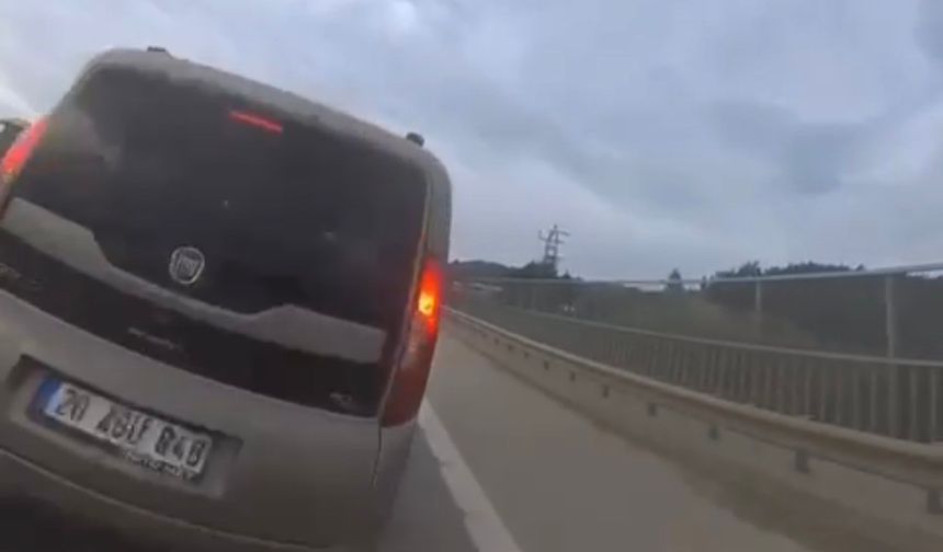 Bursa'da 113 kilometre hızla giden motosikletli çarptığı araca girdi