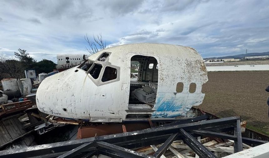 Bursa’da geri dönüşüm tesisinde hurda Boeing 747 görenleri şaşırtıyor