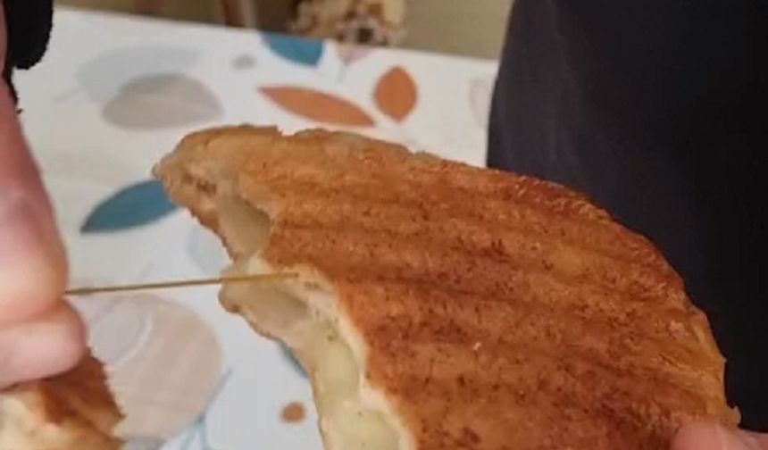 Bursa’da fırından alınan ekmekte paket lastiği tepkisi