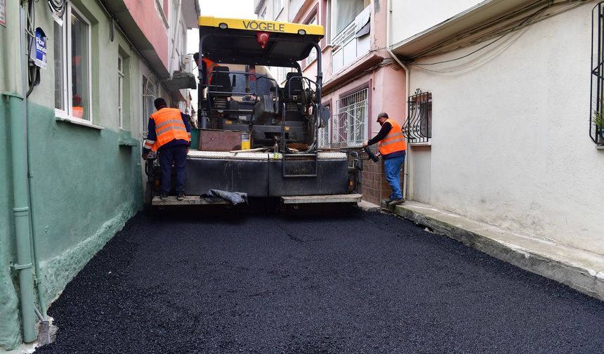 Osmangazi Belediyesi sokakları yenilemeye devam ediyor
