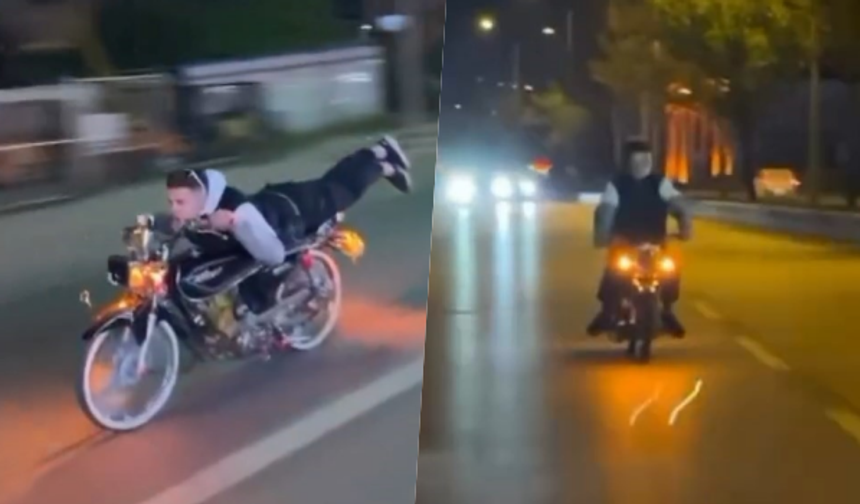 50 bin liralık motosikletle 200 bin lira ceza yedi