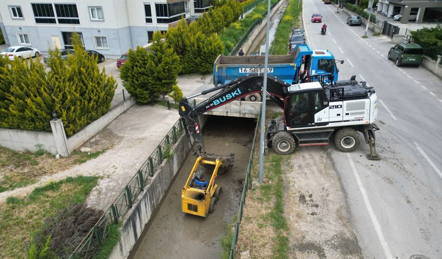 Büyükşehir Nilüferin derelerini ıslah ediyor