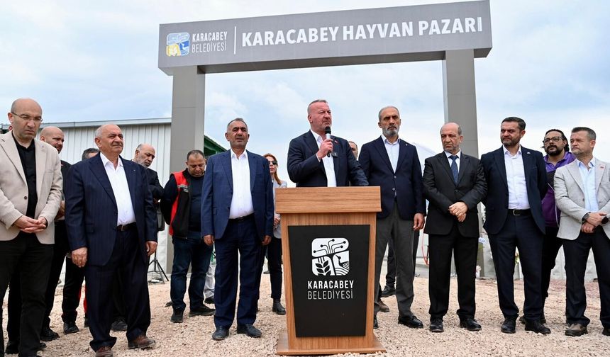 Karacabey Belediyesi hayvan pazarı hizmete açıldı