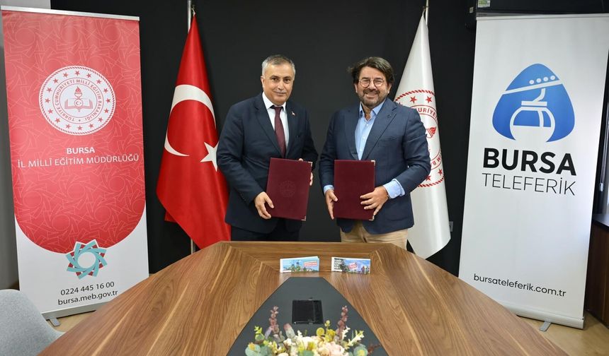 Bursa'da 450 bin öğrenci teleferiğe ücretsiz binecek