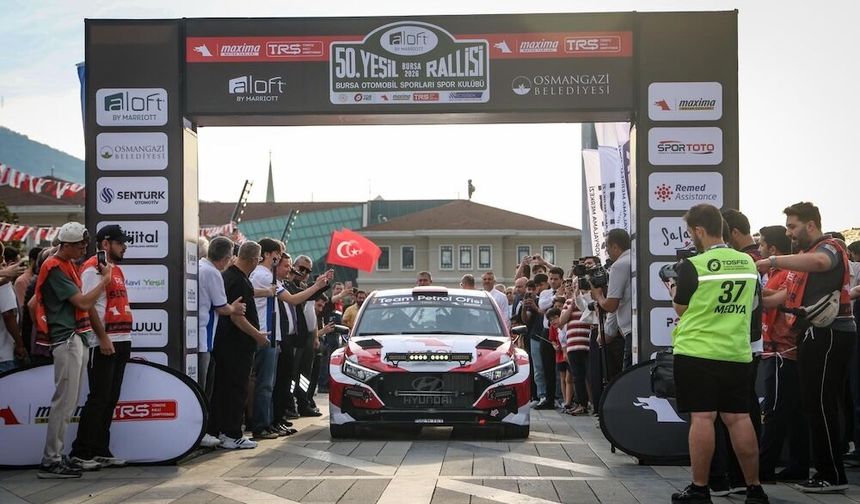 50. Yeşil Bursa Rallisi Osmangazi'den start aldı
