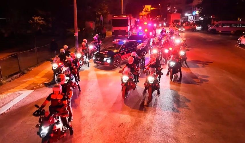 Bursa'da 1000 polisle dev operasyon.