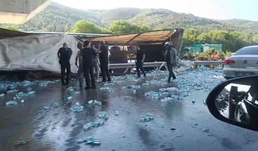 Bursa'da kontrolden çıkan tır kaza yaptı, sürücü hayatını kaybetti