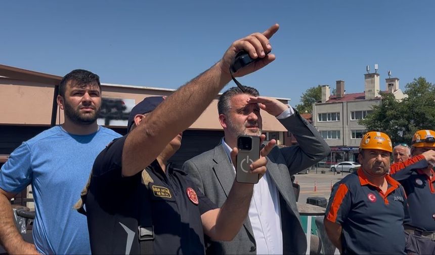Başkan Vekili Biba, yangın yerinde