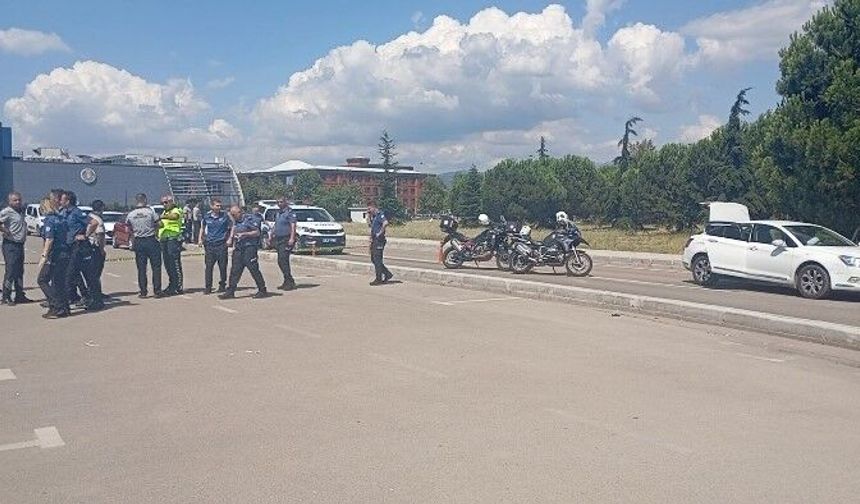 Bursa'da adliye önünde korku dolu anlar