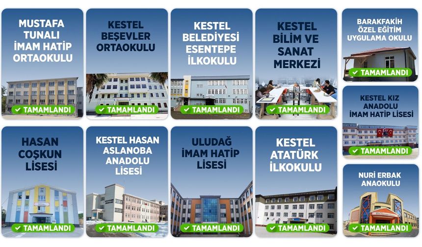 Kestel Belediyesi'nden Okullarda Yeni Dönem Mesaisi