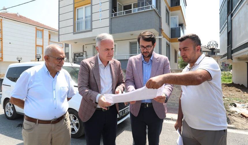 İnegöl Belediyesi’nden yeni mahalleye 64 araçlık otopark