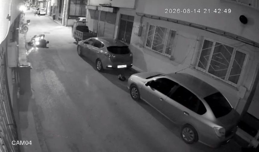 Bursa'da 2'si polis 4 kişini yaralandığı kaza kameralarda