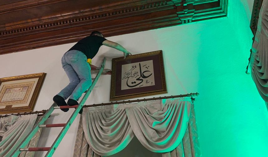 Üftâde Hazretleri'nin makamında baskı levhaları yeniden tefriş edildi