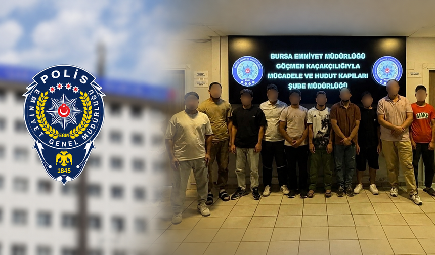 Bursa’da kaçak göçmen operasyonu: 11 kişi yakalandı, 1 şüpheli gözaltında