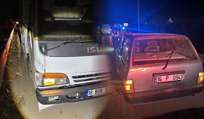 Bursa'da talihsiz sürücü yakıt doldururken kamyonetin altında kaldı