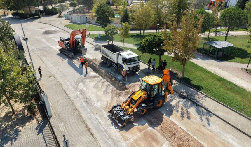 Bursa Kayapa TOKİ’ye 600 metrelik yeni yağmur suyu hattı!