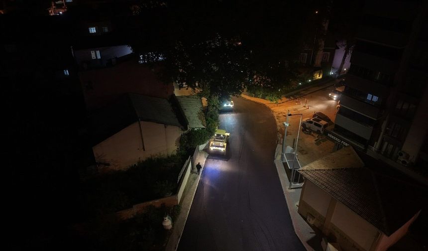 Büyükşehir ekiplerinden ulaşımda gece mesaisi