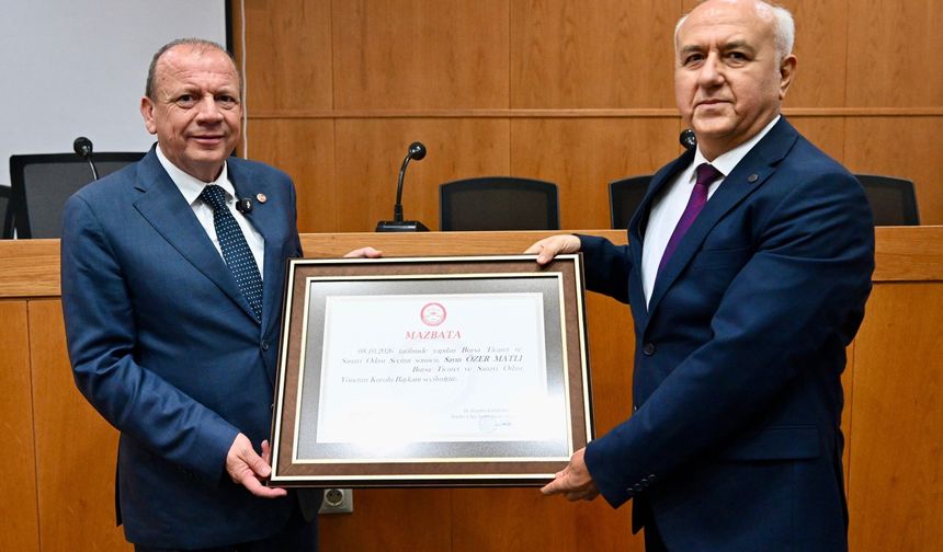 BTSO’da Özer Matlı dönemi resmen başladı