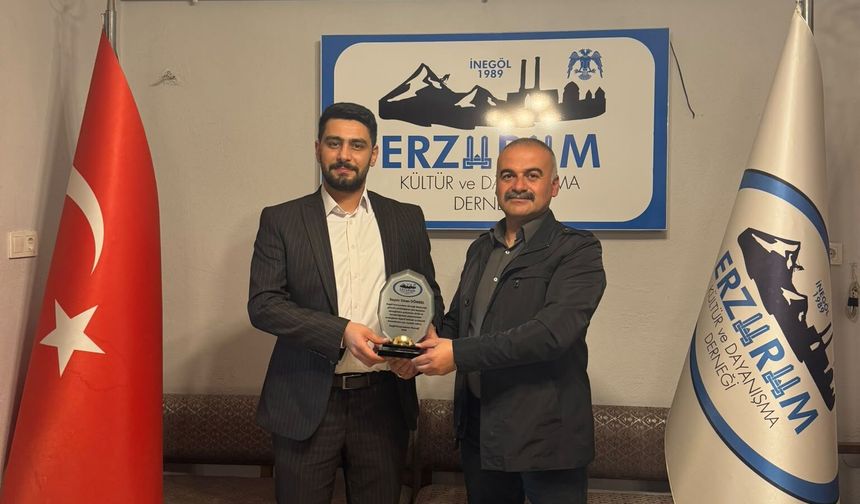 İnegöl Erzurum Derneği’nde Yeni Dönem: Başkan Saltuk Celil Bayrak