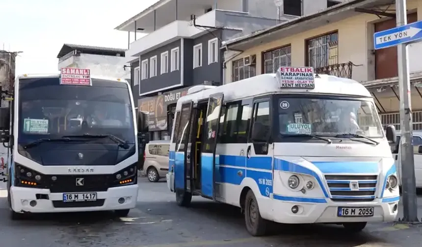 Bursa'da minübüs ücretleri zamlandı